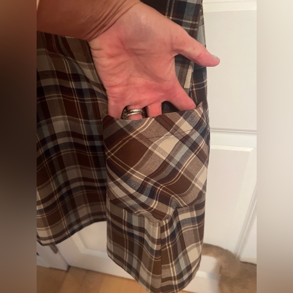 Faith ,Love & Passion Preppy Brown Plaid Jumper size 3 Preppy Academia - Picture 9 of 12